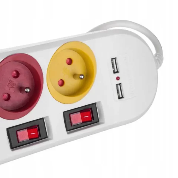 French Type Colorful Power Socket